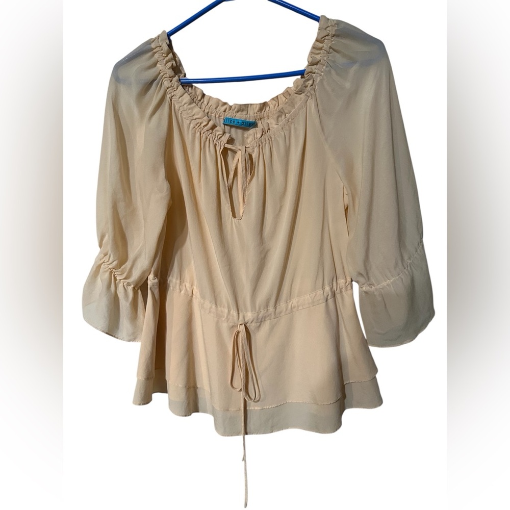 Alice + Olivia Cream Blouse